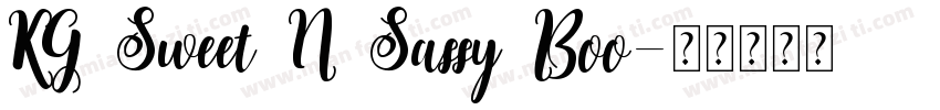KG Sweet N Sassy Boo字体转换